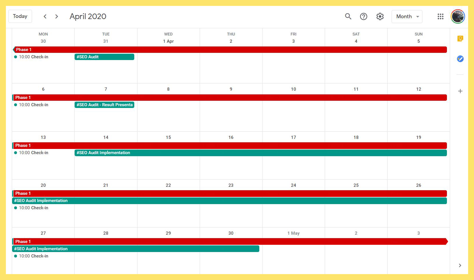 Google Calendar Project Management Flux Resource